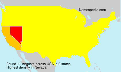 Surname Angosta in USA Surname Angosta in USA