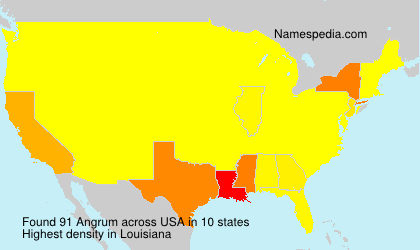 Surname Angrum in USA Surname Angrum in USA