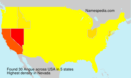 Surname Angue in USA Surname Angue in USA