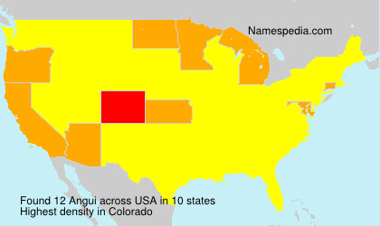 Surname Angui in USA Surname Angui in USA