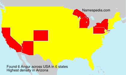Surname Angur in USA Surname Angur in USA