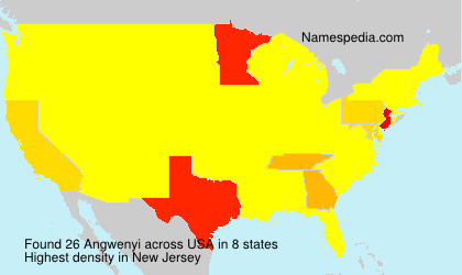 Surname Angwenyi in USA Surname Angwenyi in USA