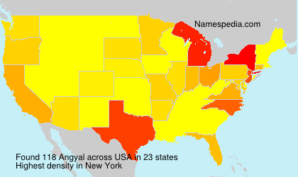 Surname Angyal in USA Surname Angyal in USA