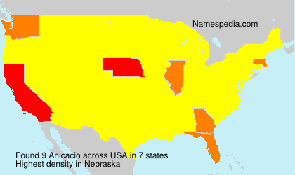 Surname Anicacio in USA Surname Anicacio in USA