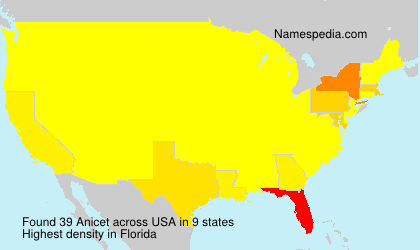 Surname Anicet in USA Surname Anicet in USA