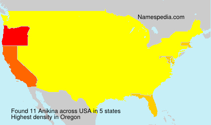 Surname Anikina in USA Surname Anikina in USA