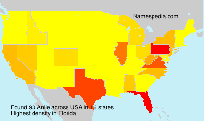Surname Anile in USA Surname Anile in USA