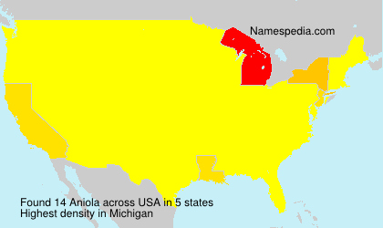 Surname Aniola in USA
