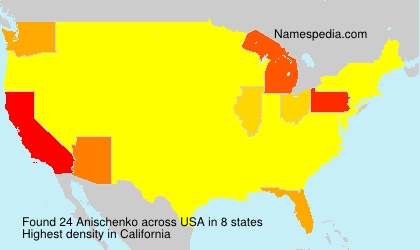 Surname Anischenko in USA Surname Anischenko in USA