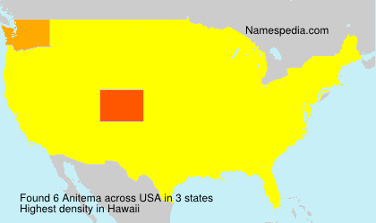 Surname Anitema in USA