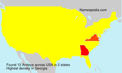 Surname Aniteye in USA Surname Aniteye in USA