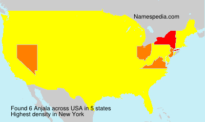 Surname Anjala in USA Surname Anjala in USA