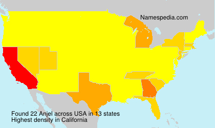 Surname Anjel in USA Surname Anjel in USA