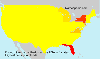 Surname Annamanthadoo in USA Surname Annamanthadoo in USA