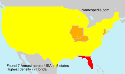 Surname Annast in USA Surname Annast in USA