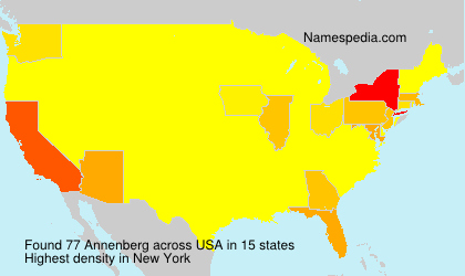 Surname Annenberg in USA Surname Annenberg in USA