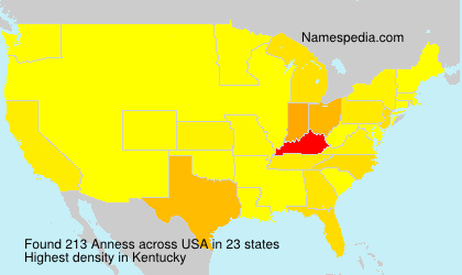 Surname Anness in USA Surname Anness in USA