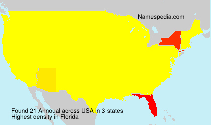Surname Annoual in USA Surname Annoual in USA