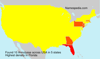 Surname Annulysse in USA Surname Annulysse in USA