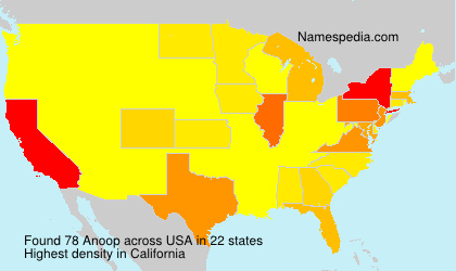 Surname Anoop in USA Surname Anoop in USA