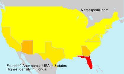 Surname Anor in USA Surname Anor in USA