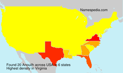 Surname Anouilh in USA Surname Anouilh in USA
