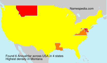 Surname Anoushfar in USA Surname Anoushfar in USA
