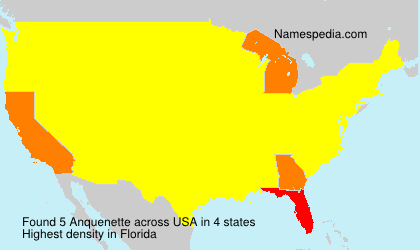 Surname Anquenette in USA Surname Anquenette in USA