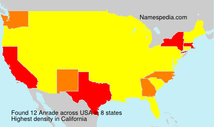 Surname Anrade in USA Surname Anrade in USA