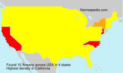 Surname Ansano in USA Surname Ansano in USA