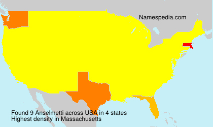 Surname Anselmetti in USA Surname Anselmetti in USA