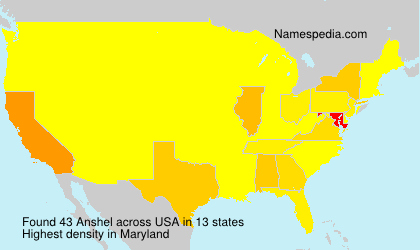 Surname Anshel in USA Surname Anshel in USA