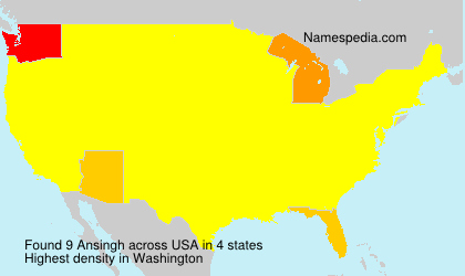 Surname Ansingh in USA