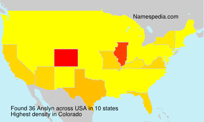 Surname Anslyn in USA Surname Anslyn in USA