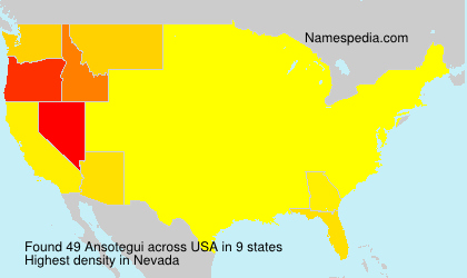 Surname Ansotegui in USA Surname Ansotegui in USA