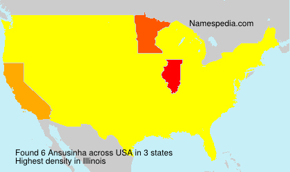 Surname Ansusinha in USA Surname Ansusinha in USA