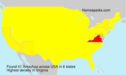 Surname Antayhua in USA Surname Antayhua in USA