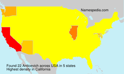Surname Anticevich in USA Surname Anticevich in USA