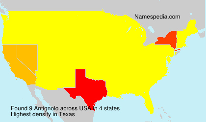 Surname Antignolo in USA Surname Antignolo in USA