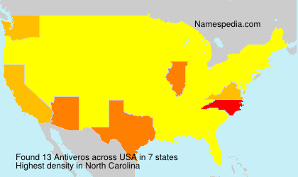 Surname Antiveros in USA Surname Antiveros in USA