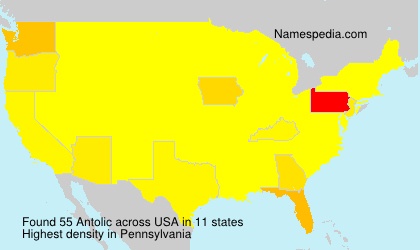 Surname Antolic in USA Surname Antolic in USA
