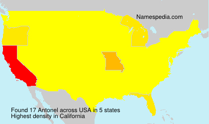 Surname Antonel in USA Surname Antonel in USA