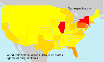Surname Antonik in USA Surname Antonik in USA
