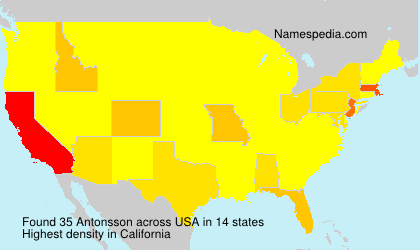 Surname Antonsson in USA Surname Antonsson in USA