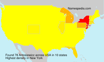 Surname Antosiewicz in USA Surname Antosiewicz in USA