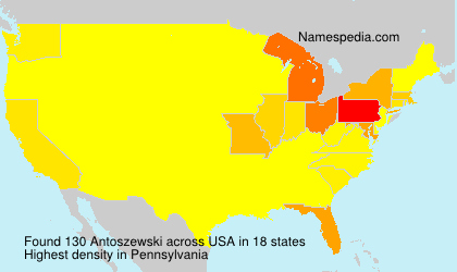 Surname Antoszewski in USA