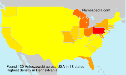 Surname Antoszewski in USA Surname Antoszewski in USA