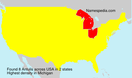 Surname Antulis in USA Surname Antulis in USA