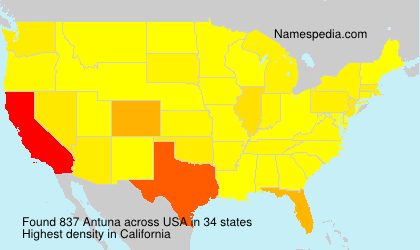 Surname Antuna in USA Surname Antuna in USA