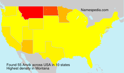 Surname Anvik in USA Surname Anvik in USA